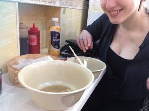 Signs of a successful lunch.