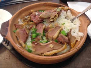 preserved duck rice casserole