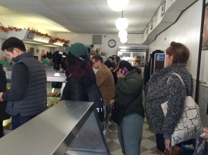 Just a typical afternoon at Peter Pan Donut.