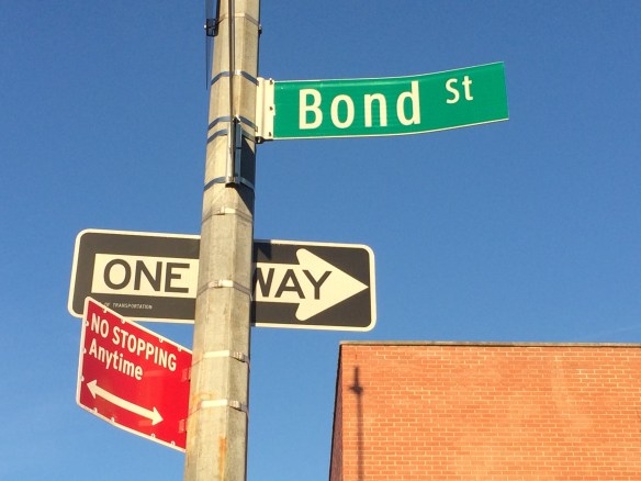 Bond St sign